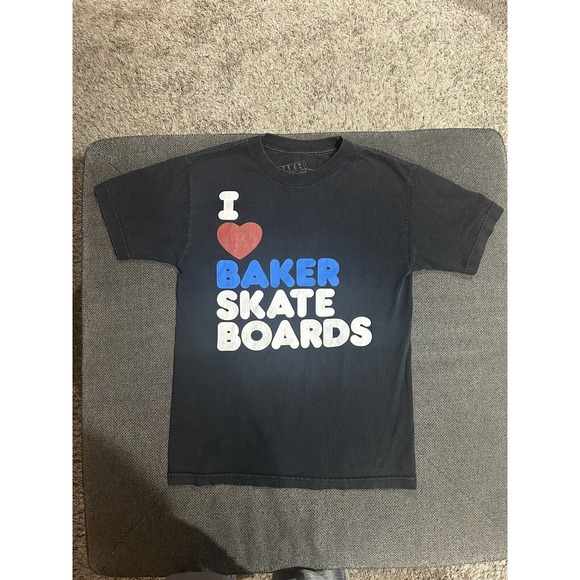 Vintage Baker Skateboards Black T-Shirt Men’s Size Small - Picture 1 of 8